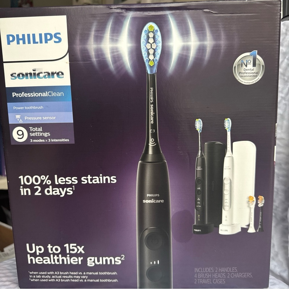 Philips Sonicare ProfessionalClean Toothbrush - Black and White
